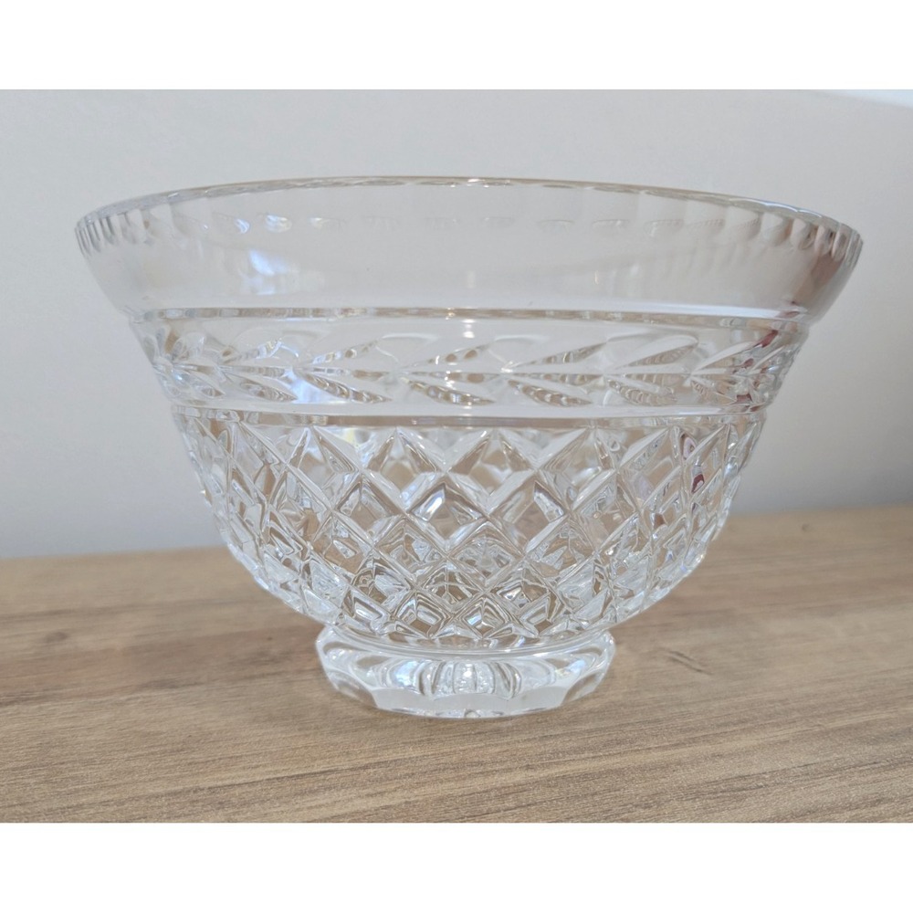 ROGASKA Slovenia Gallia Crystal Footed Dessert Bowl 6''